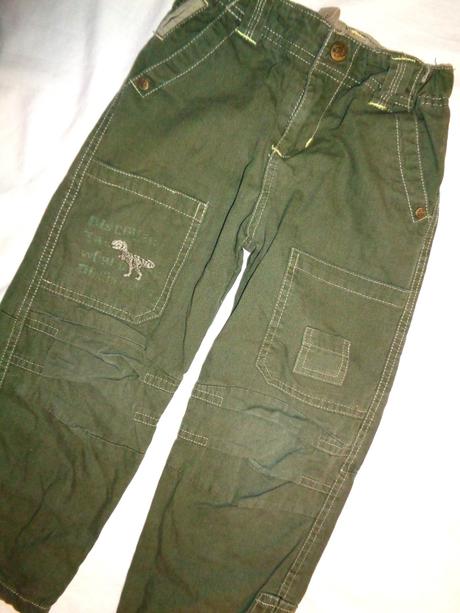 Khaki kalhoty, okay,110