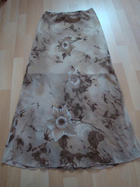 Sukně letní, dlouhá - květovaná, 44