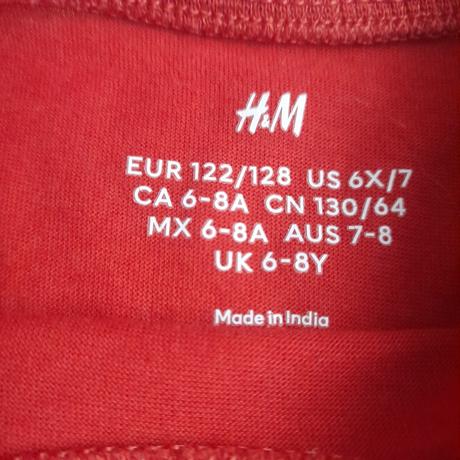 Triko (2 ks) s dl. rukávem, zn. h&m, vel. 122/128, h&m,122