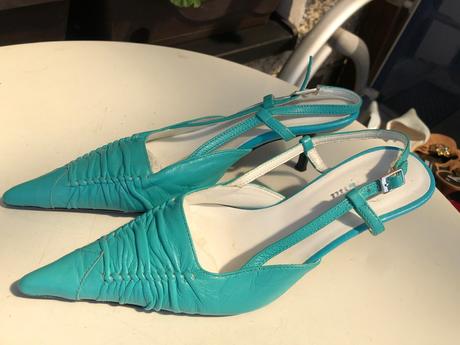 Tyrkysove bata boty spicate vel.36, baťa,36
