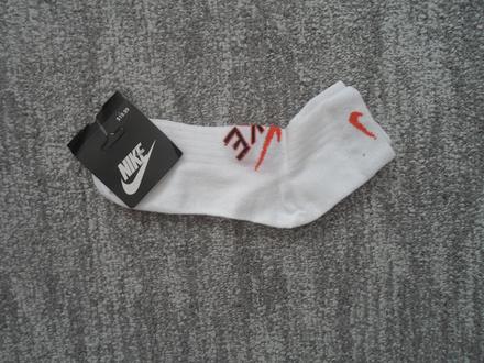 Bílé kotníčkové ponožky nike, nike,34 / 35 / 36