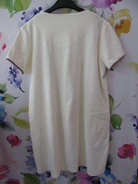 Dámský krátký froté župan propínací na zip, xl