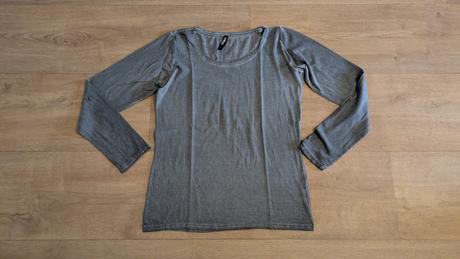 Šedé melírované tričko takko vel. s, takko,s