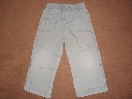 Letní plátěné kalhoty roll-up zn. cherokee vel.98, cherokee,98