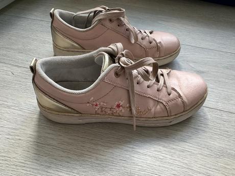 Dívčí boty graceland, růžové s květinami, vel. 37, graceland,37