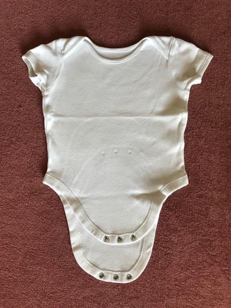 Bílá bavlněná body 3ks, f&f,80