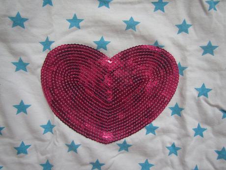 Tričko s flitrami, srdíčkem,116, kiki&koko,116