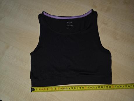 Tílko crop top černý sinsay, sinsay,146