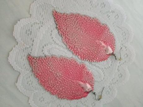 Visací náušnice-listy, 