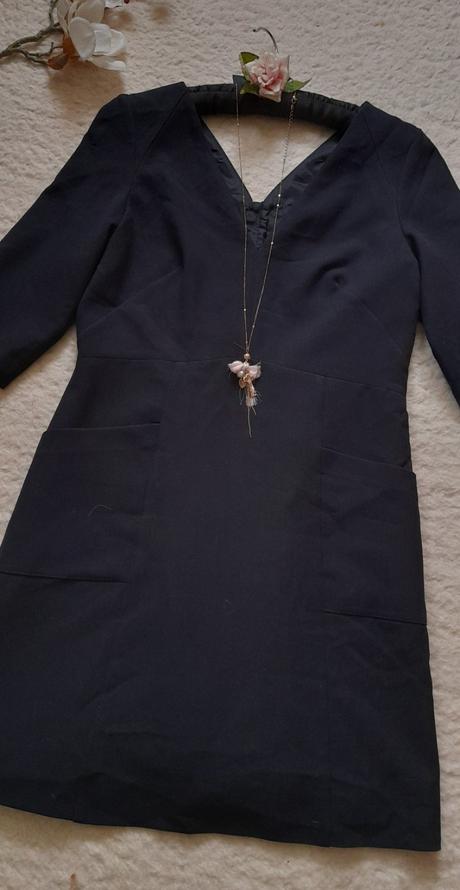 Caroll elegantní šaty s 3/4 rukávy a kapsami, xl