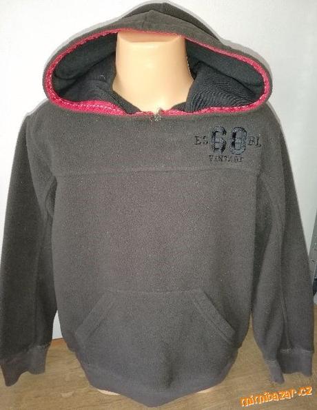 Fleecová mikina-klokanka pro kluka, m&co,122