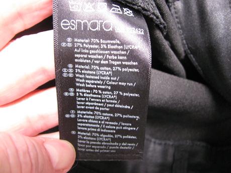 Dámské černé strečové super skinny fit, esmara,36