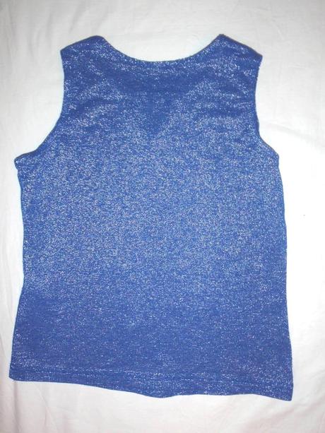 Luxusní modrostříbrný top, marks & spencer,128