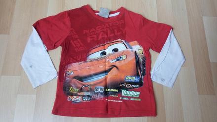 Triko s douhým rukávem - blesk mcqueen, vel. 4-5, disney,110