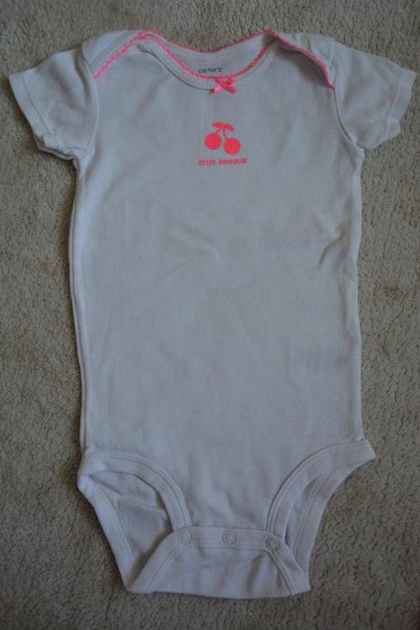 Neon komplet tepláčky a body se třešínkama 12m, carter's,80