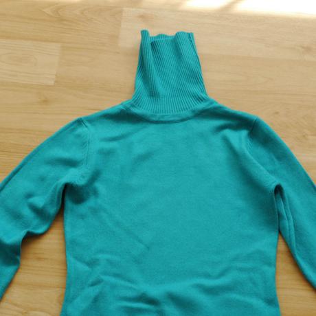 Tyrkysove - smaragdovy pullover s rolakem xs, xs