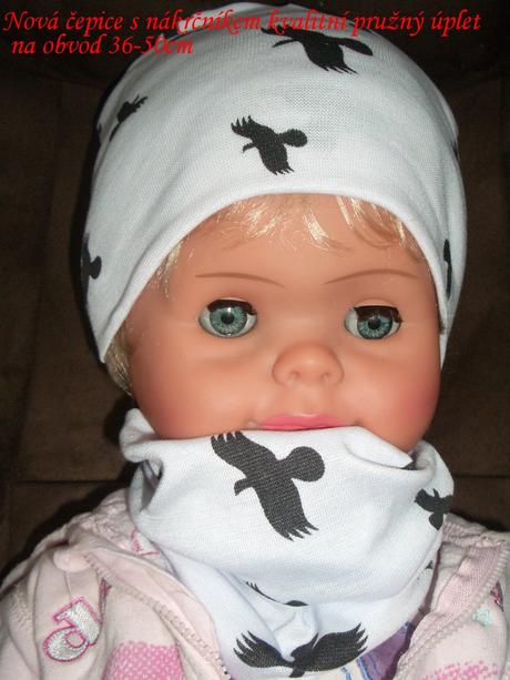 Čepice+nákrčník 36-50cm, 