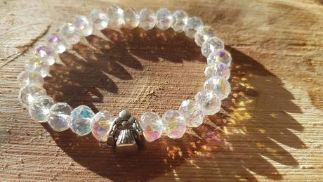 Skleněný náramek strom anděl, 