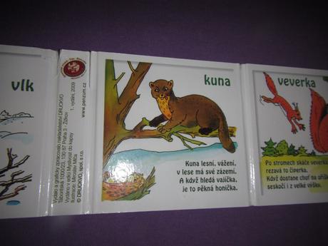 2 x dětské leporelo , zvěř v lese,