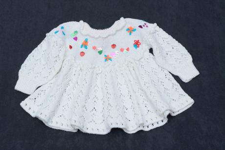 Pletené šatičky/svetřík, 80