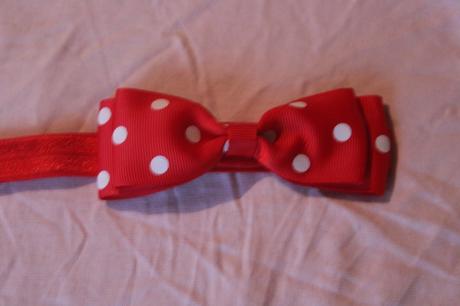 Dívčí čelenka s mašličkou, 