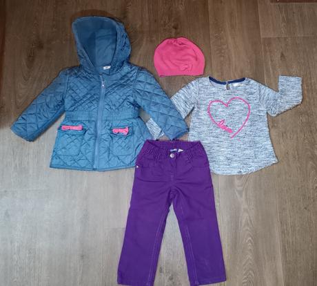 Bunda pepco, vel.92, zateplené kalhoty lupilu,86, 86–98