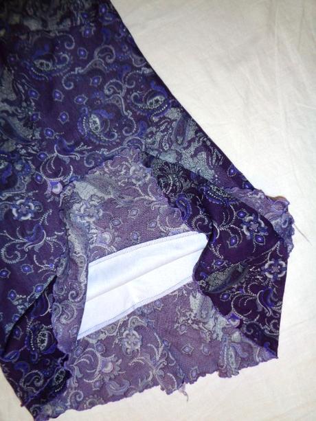 Nádherné fialové šaty - šikmý střih, c&a,122 / 128