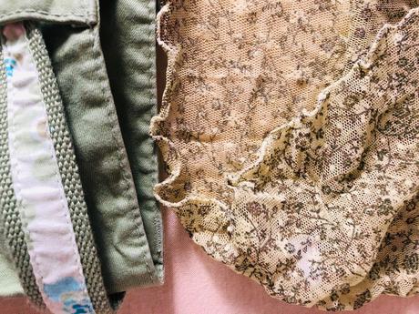 Set v zelene barve, sukne,top,triko 34, h&m,34