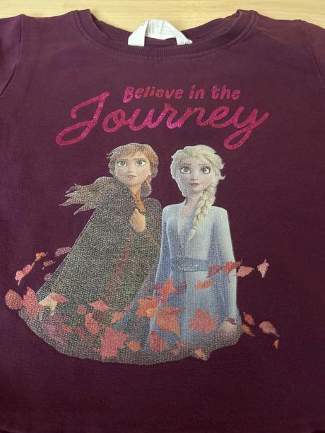 Mikinové šaty - frozen - anna a elsa, h&m,122