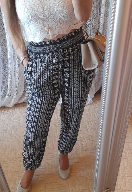 Just anna viskózové turecké kalhoty / harémky, xxl