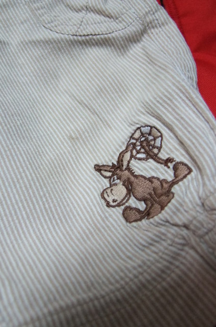 Letní plátěné bavlněné kalhoty, 68