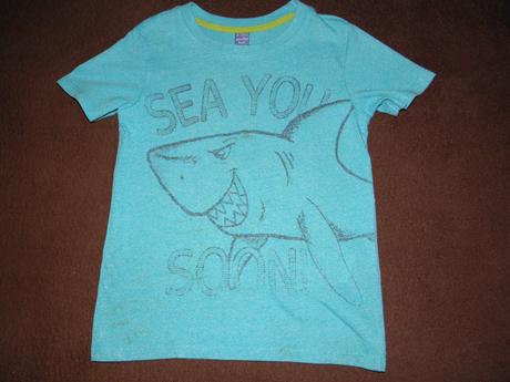 Modré tričko se žralokem zn. dopodopo vel.116, dopodopo,116