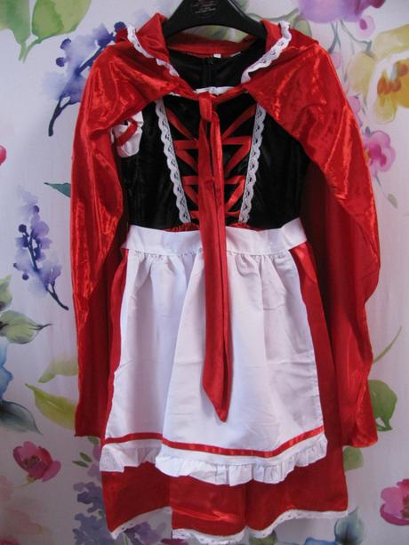 Karnevalový kostým-4 díl. červená karkulka, 