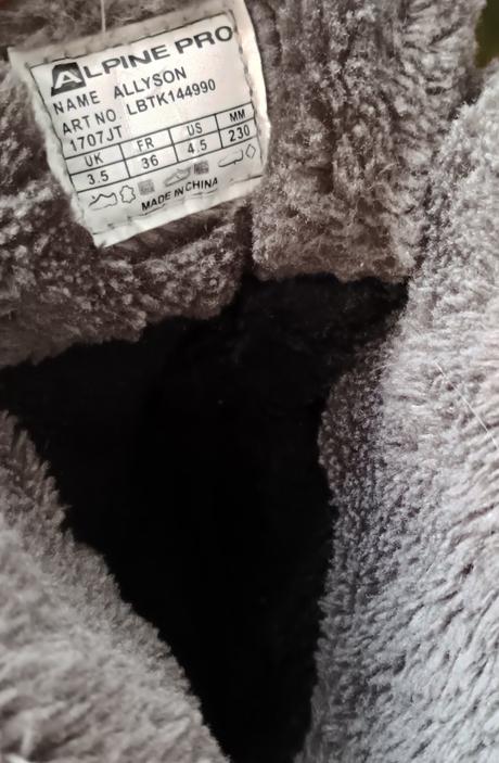 Zimní boty alpine pro s membránou ptx, alpine pro,35