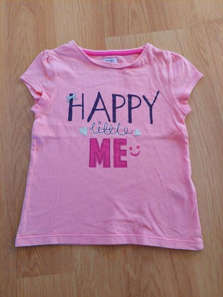 Tričko triko - růžové happy little me v. 98, f&f,98