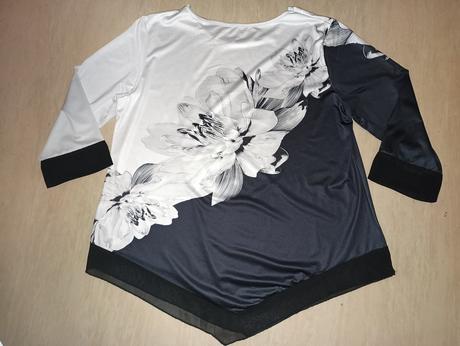 Triko s květy, xl