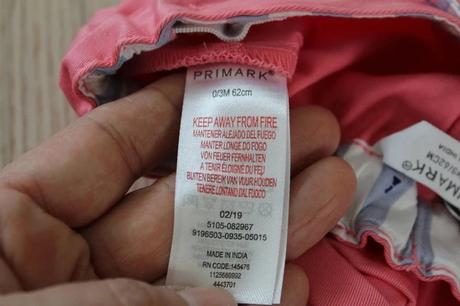 Kraťasy vel. 0 - 3 m, primark,62