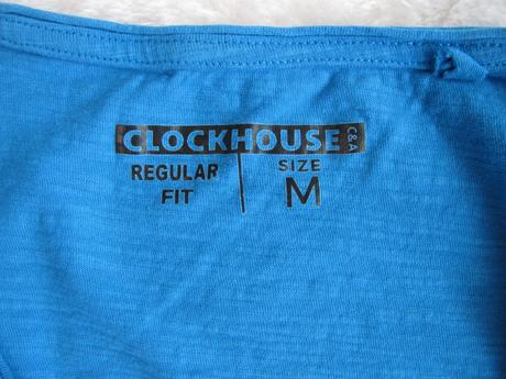 Modré bavlněné tričko, c&a,m