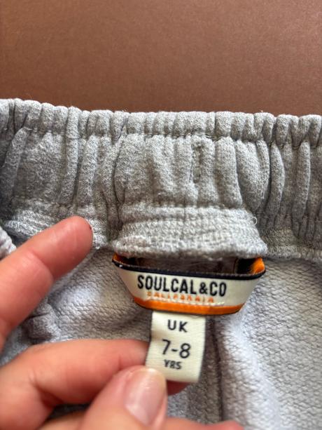 K1/ tepláky šedé - v.7/8 let, 128