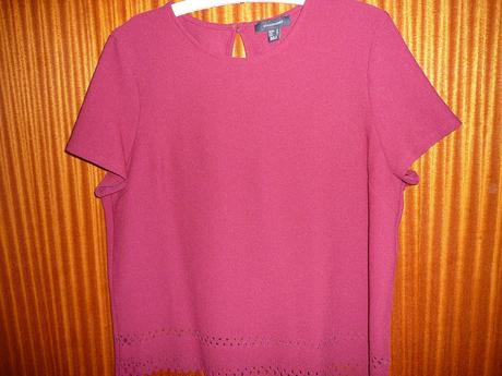 Tmavě vínově červená blůzka atmosphere., atmosphere,xl