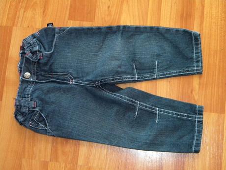 Zateplené manšestráky + rifle vel.80 - 4ks, lindex,80