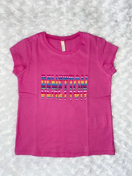 Růžové tričko benetton, benetton,98