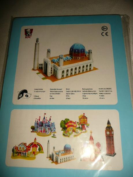 Skládačka 3d 2ks model stavebnice puzzle, 