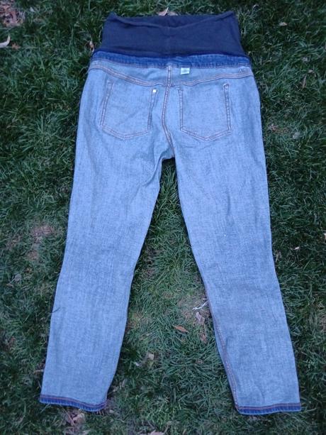 Těhotenské trhané/drbané rifleh&m slimboyfriend 38, h&m,38