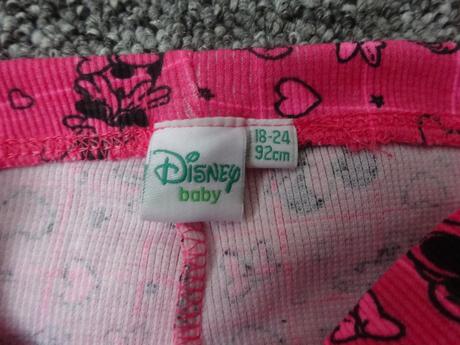 2x legíny s minnie, vel. 92, disney,92