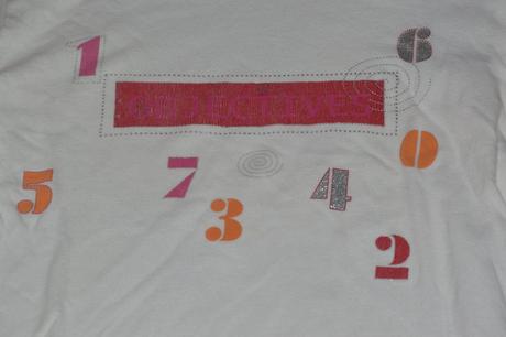 Bavlněné pyžamo pyžamko s čísly, lesklé efekty, 116