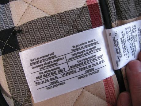 Prošívaná dívčí, dámská bunda, sako, burberry, burberry,152