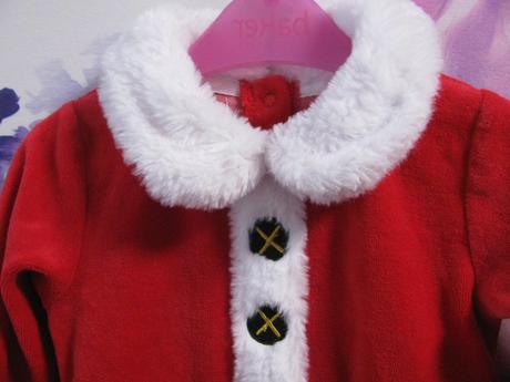 Krásné vánoční šaty santa clausová, 80