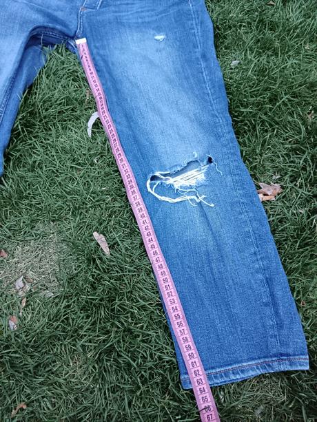 Těhotenské trhané/drbané rifleh&m slimboyfriend 38, h&m,38