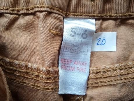 5 x kraťasy / šortky, 110/116, faf, caa, george.., c&a,110